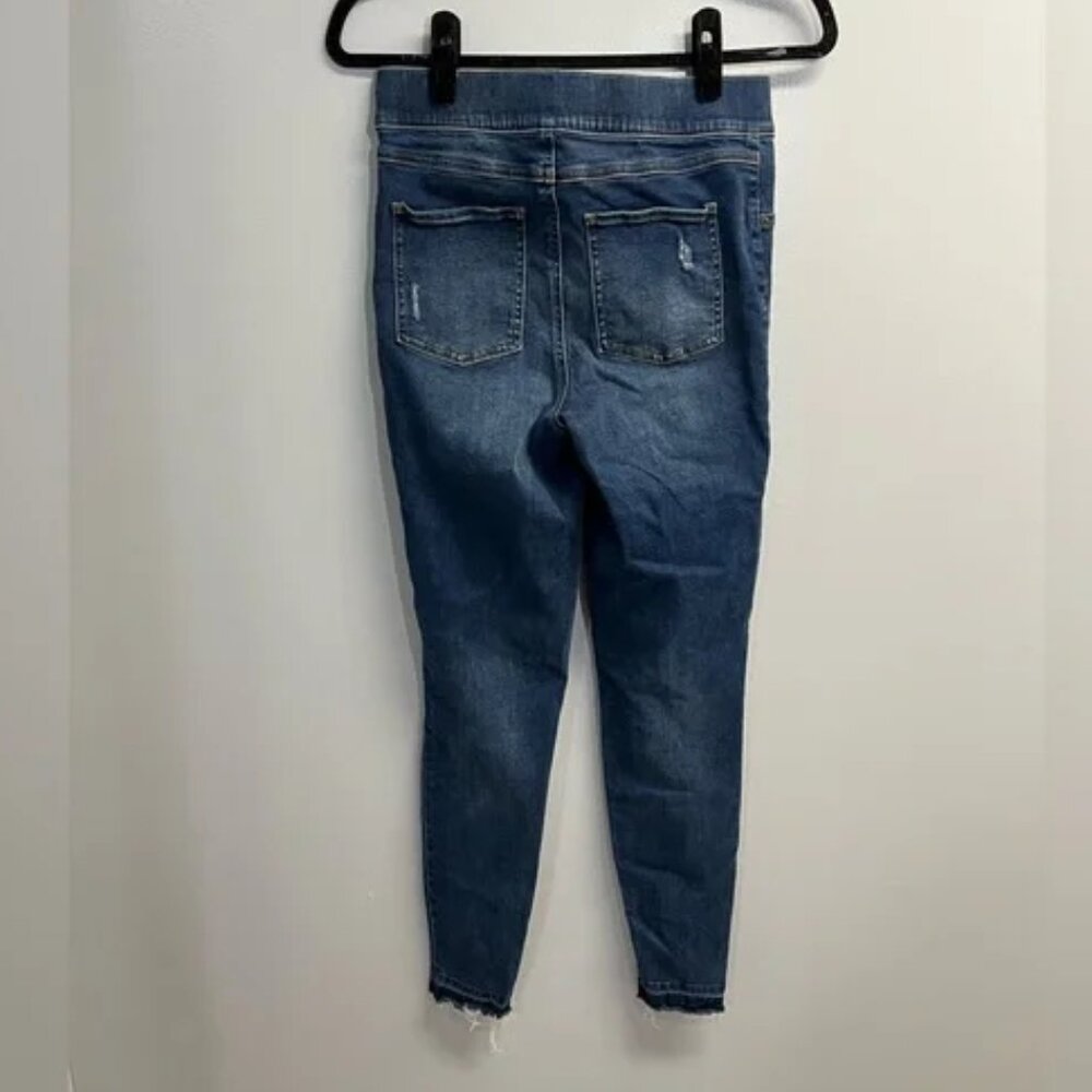 SPANX High Waisted Lightly Distressed Skinny Jeans - Size Medium - Picture 6 of 6